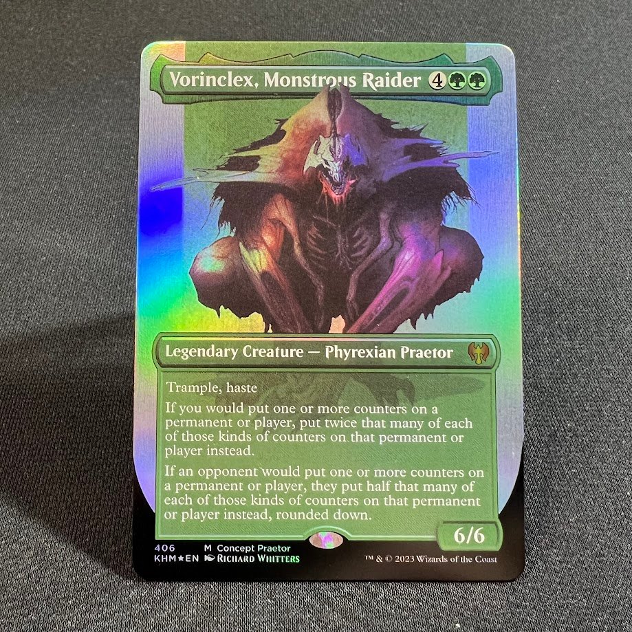1-106.jpg Vorinclex, Monstrous Raider #406 foil MTG Proxy Cards - Image 1