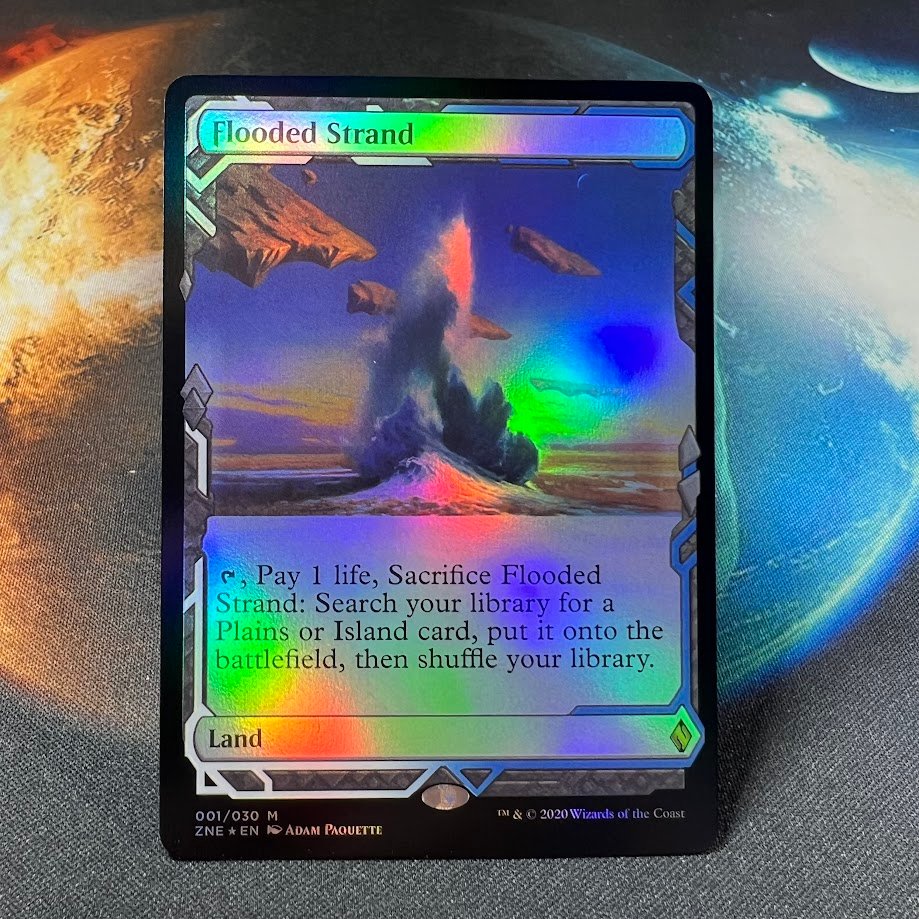 1-120.jpg Flooded Strand ZNE foil MTG Proxy Cards - Image 1