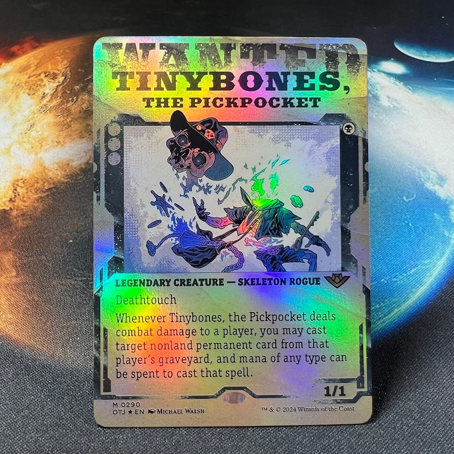 1-127.jpg Tinybones, the Pickpocket OTJ #290 foil MTG Proxy Cards - Image 1