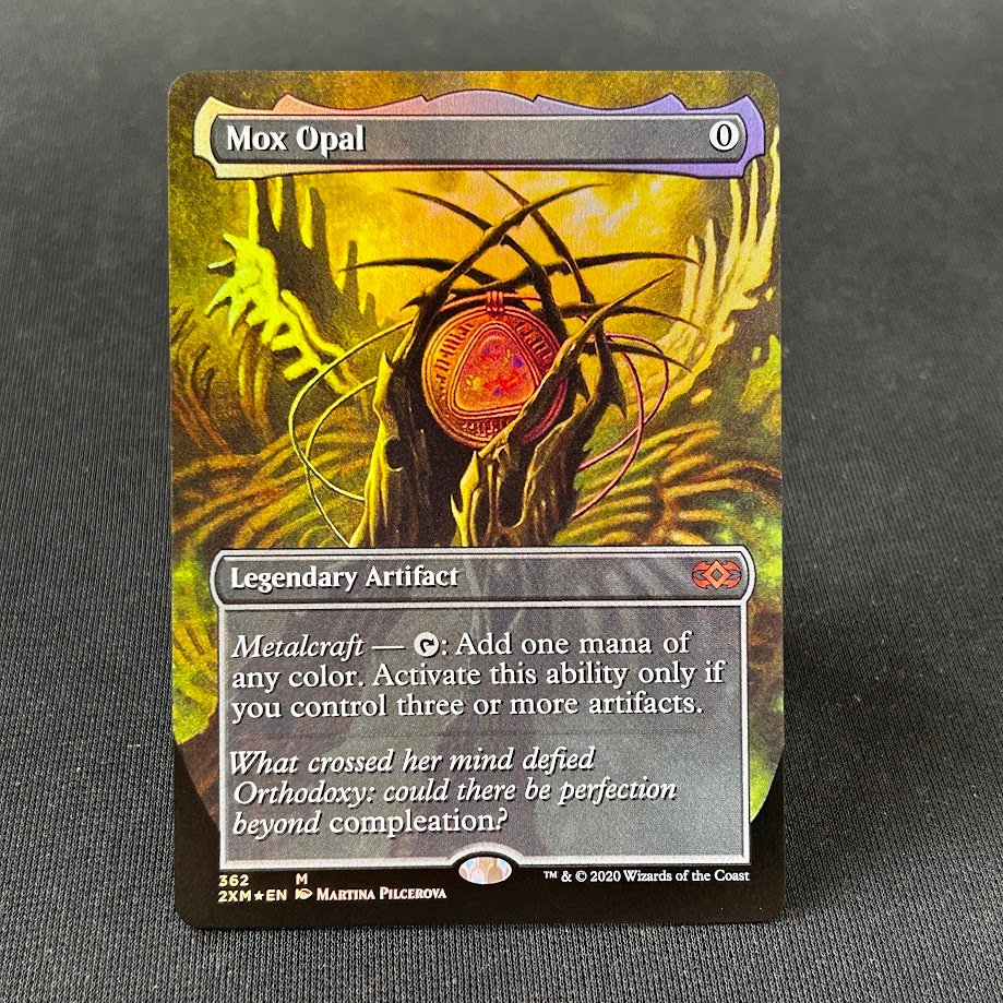 1-128-1.jpg Mox Opal Box Topper 2XM foil MTG Proxy Cards - Image 1