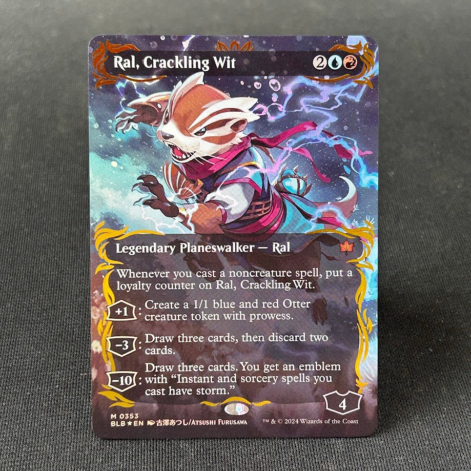 1-134-1.jpg Ral, Crackling Wit #353 (raised foil) MTG Proxy Cards - Image 1