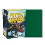 100 PCS/BOX Matte Green Dragon Shield Cards Sleeves - Image 2