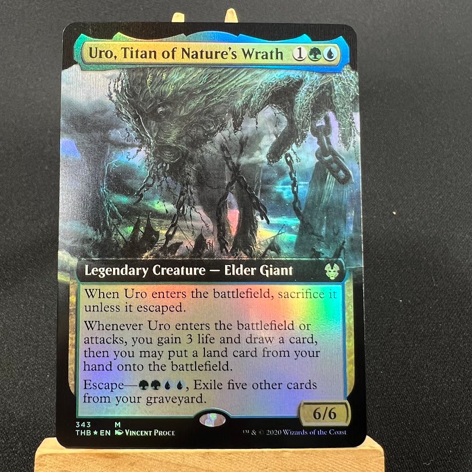1-155.jpg Uro, Titan of Nature's Wrath Extend art foil MTG Proxy Cards - Image 1