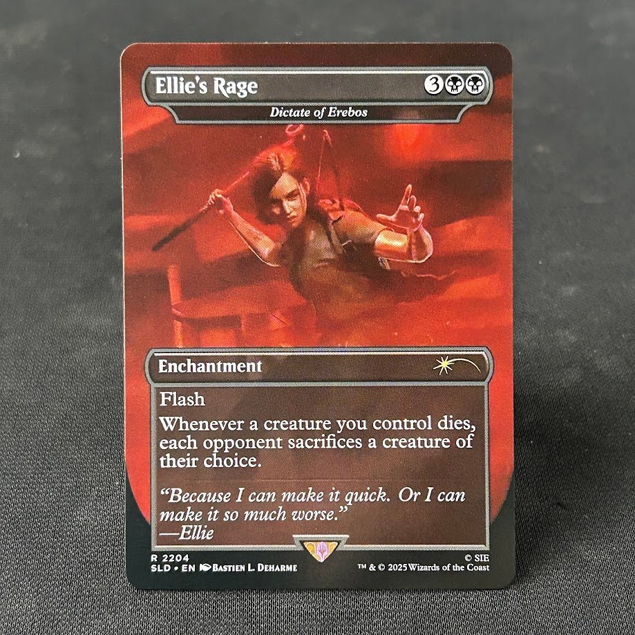 1-17-1.jpg Ellie's Rage(Dictate of Erebos) SLD #2204 MTG Proxy Cards - Image 1