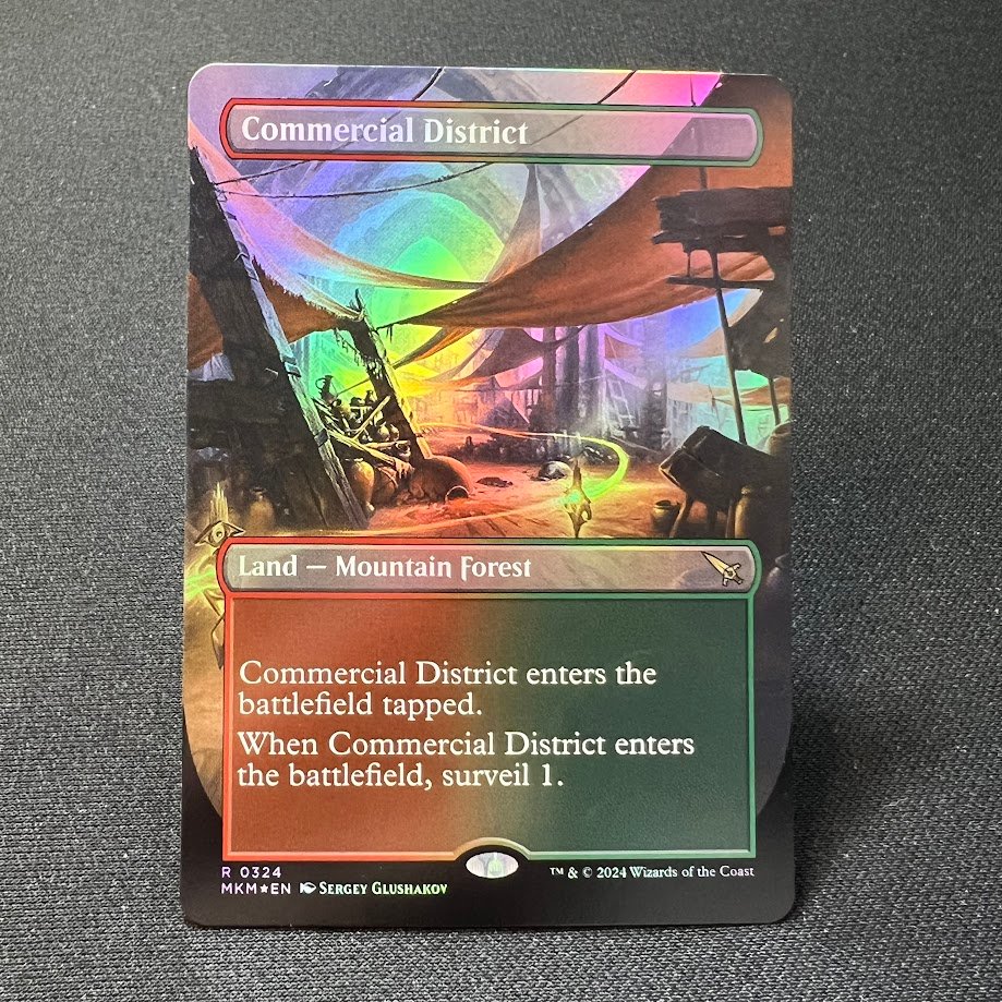 1-27-1.jpg Commercial District borderless foil MTG Proxy Cards - Image 1