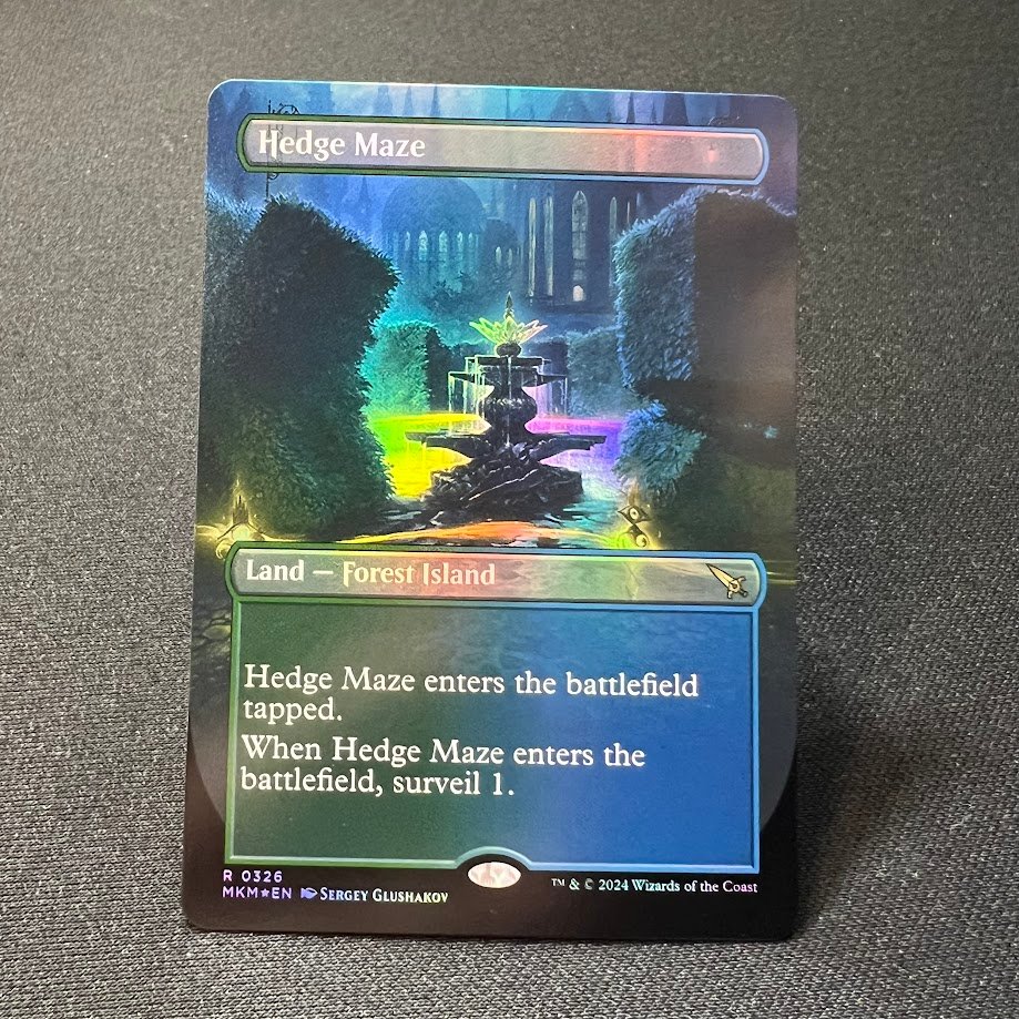 1-28-1.jpg Hedge Maze borderless foil MTG Proxy Cards - Image 1