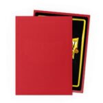 100 PCS/BOX Matte Crimson Dragon Shield Cards Sleeves - Image 3