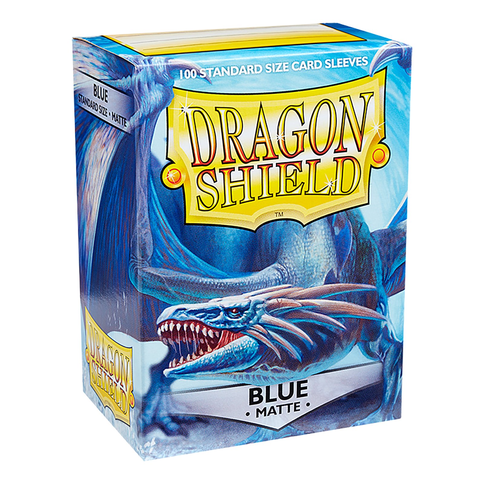 2-1.jpg 100 PCS/BOX Matte Blue Dragon Shield Cards Sleeves - Image 1