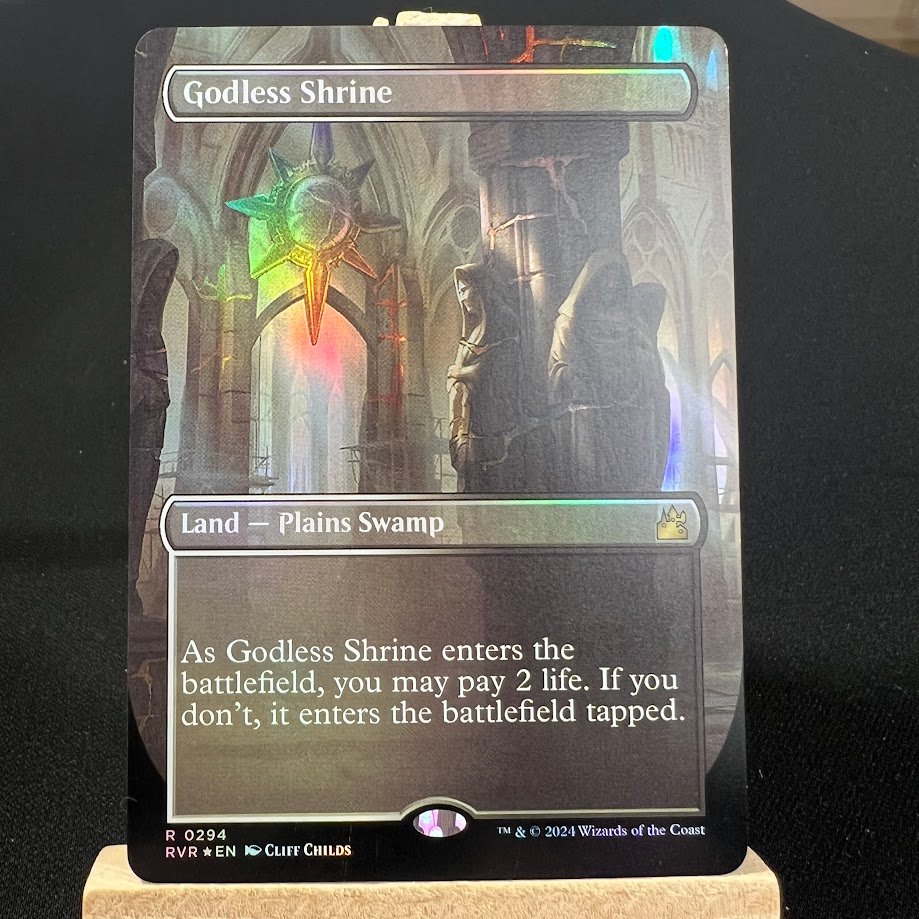 2-152.jpg Godless Shrine RVR Borderless Foil MTG Proxy Cards - Image 1