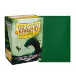 100 PCS/BOX Matte Emerald Dragon Shield Cards Sleeves - Image 2