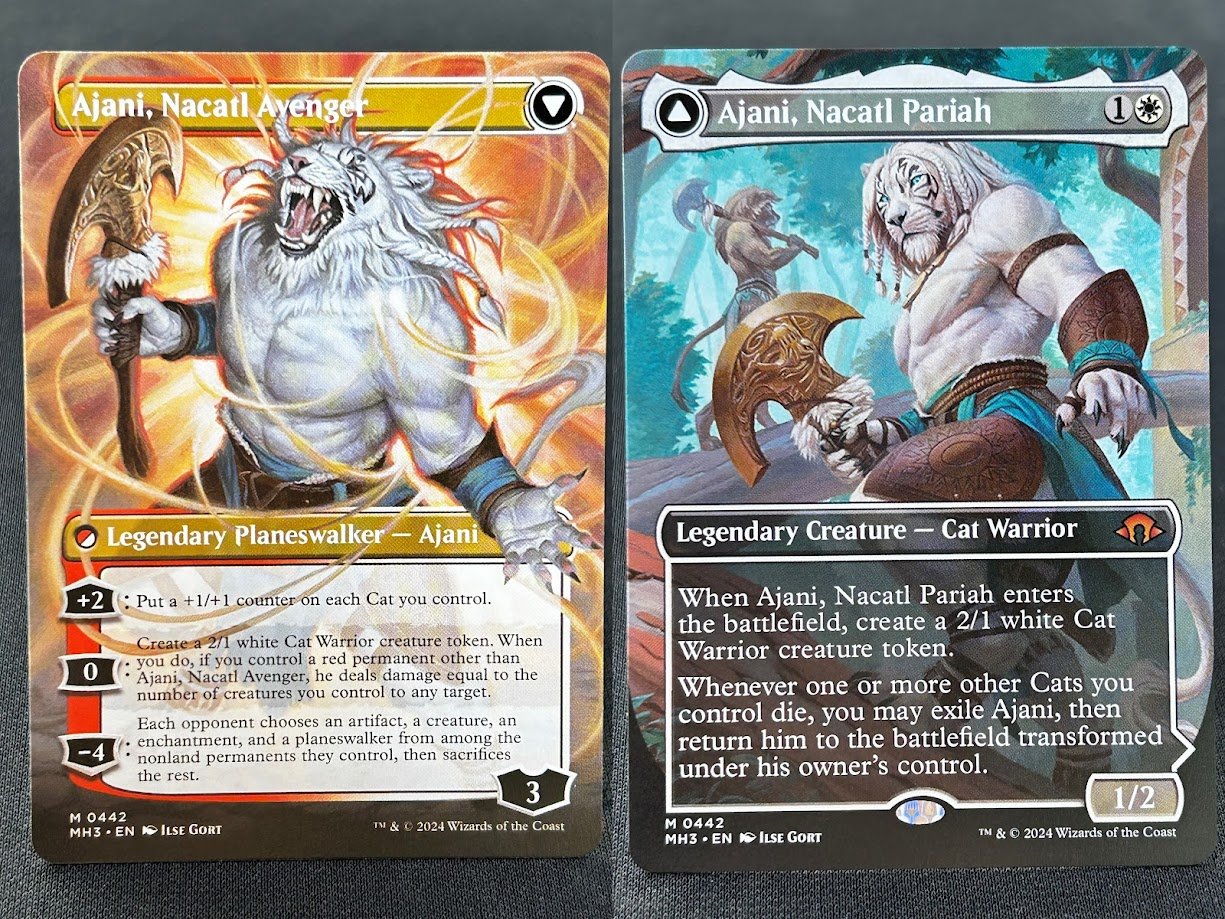 2-37-1.jpg Ajani, Nacatl Pariah / Ajani, Nacatl Avenger #442 holo MTG Proxy Cards - Image 1