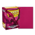 100 PCS/BOX Matte Magenta Dragon Shield Cards Sleeves - Image 2