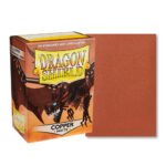 100 PCS/BOX Matte Copper Dragon Shield Cards Sleeves - Image 2