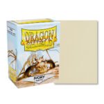 100 PCS/BOX Matte Ivory Dragon Shield Cards Sleeves - Image 2