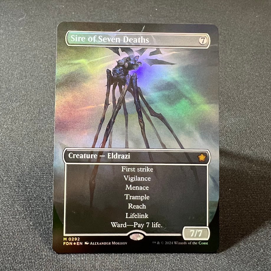 2-63.jpg Sire of Seven Deaths #292 foil MTG Proxy Cards - Image 1