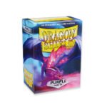 100 PCS/BOX Matte Purple Dragon Shield Cards Sleeves