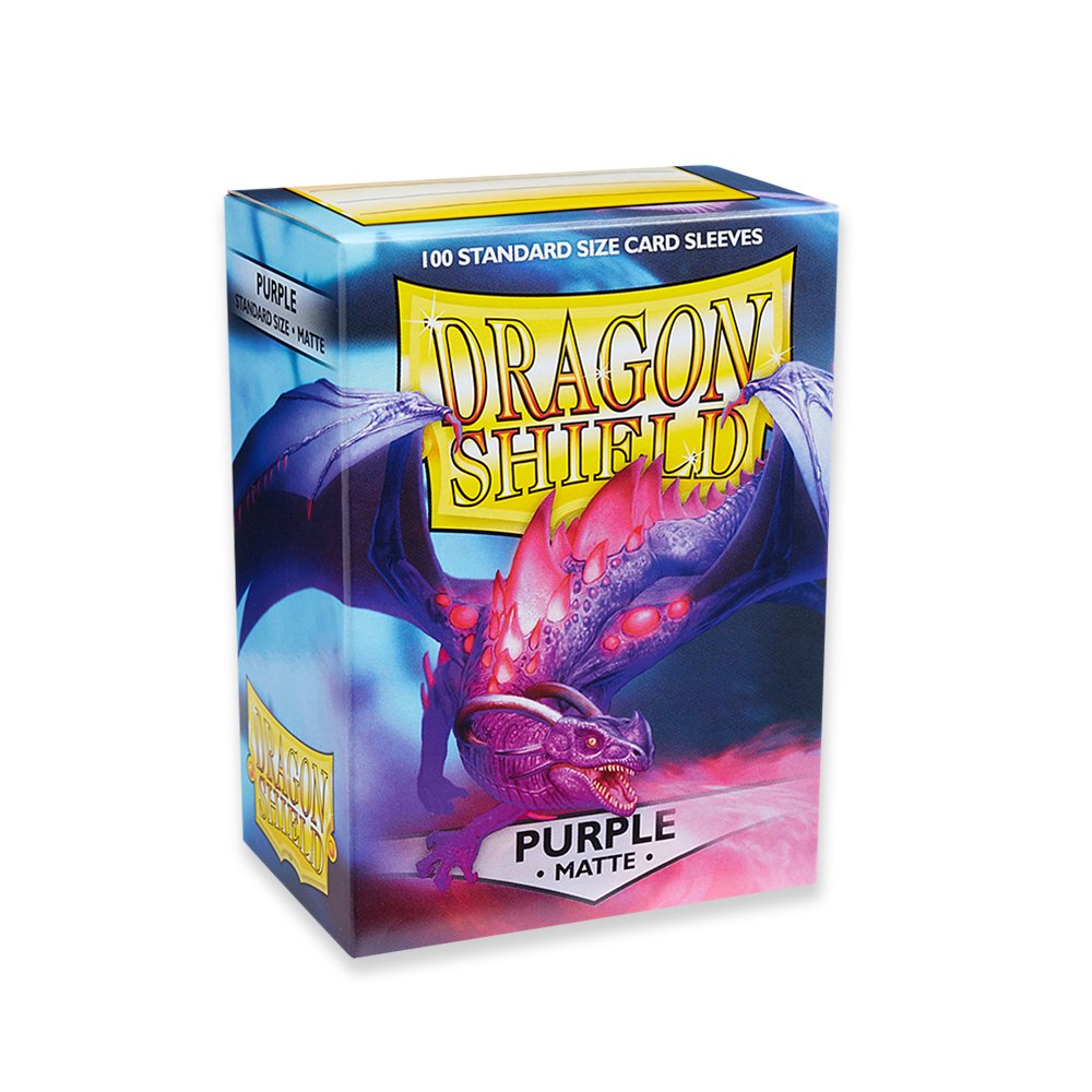 2-7.jpg 100 PCS/BOX Matte Purple Dragon Shield Cards Sleeves - Image 1