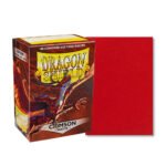 100 PCS/BOX Matte Crimson Dragon Shield Cards Sleeves - Image 2