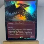 Ancient Copper Dragon borderless 368 Foil WOT MTG Proxy Cards