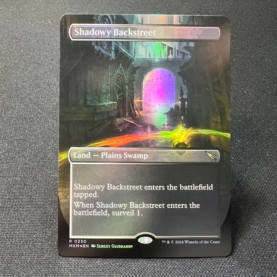 3-17.jpg Shadowy Backstreet borderless foil MTG Proxy Cards - Image 1