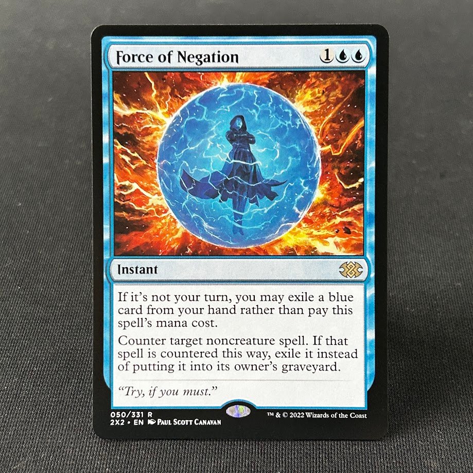 3-22-1.jpg Force of Negation 2x2 regular holo MTG Proxy Cards - Image 1