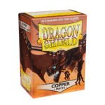 100 PCS/BOX Matte Copper Dragon Shield Cards Sleeves