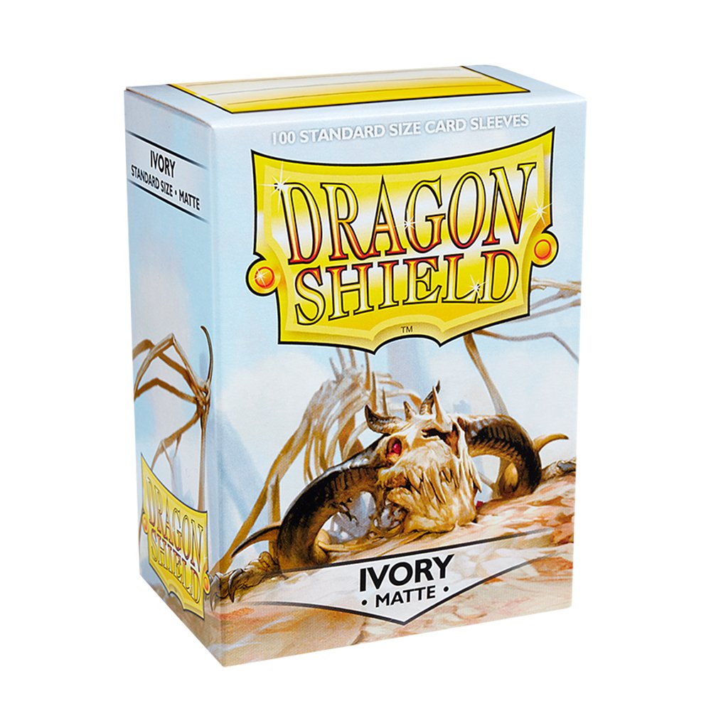 3-4.jpg 100 PCS/BOX Matte Ivory Dragon Shield Cards Sleeves - Image 1