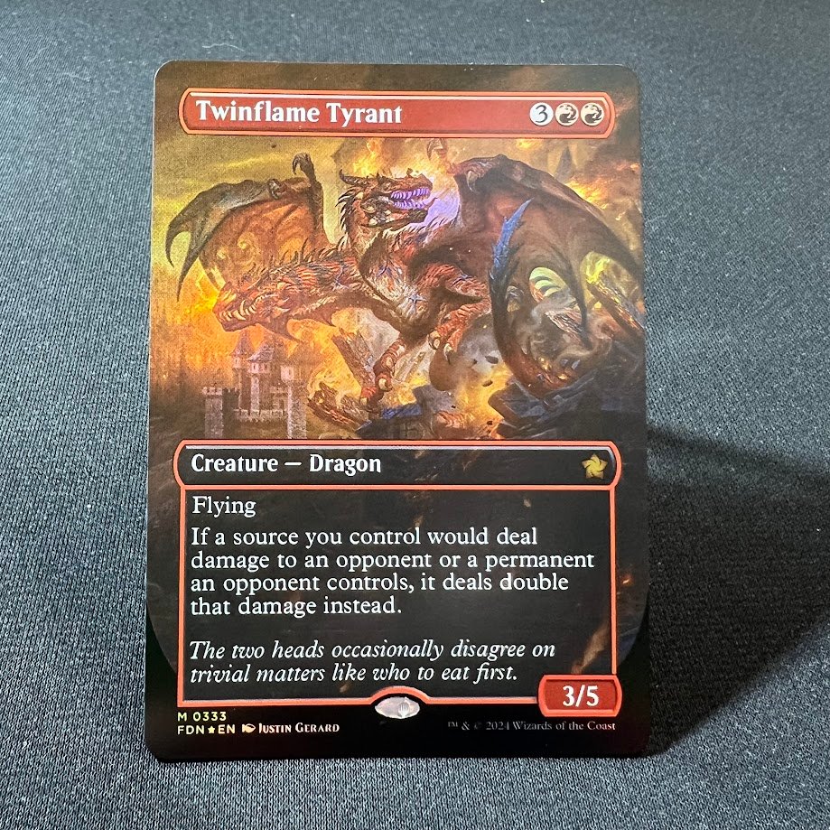 3-46.jpg Twinflame Tyrant #333 foil MTG Proxy Cards - Image 1