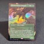 Ancient Bronze Dragon borderless foil MTG Proxy Cards