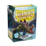 100 PCS/BOX Matte Green Dragon Shield Cards Sleeves