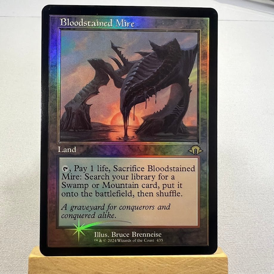 4-53.jpg Bloodstained Mire MH3 Retro frame Foil MTG Proxy Cards - Image 1
