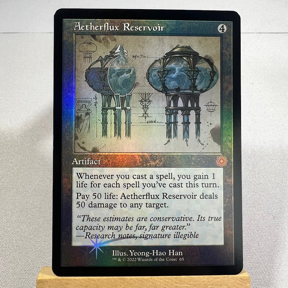 4-55.jpg Aetherflux Reservoir BRR 65 foil MTG Proxy Cards - Image 1