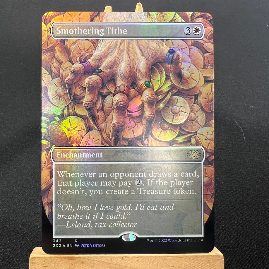 4-64.jpg Smothering Tithe 2X2 Borderless foil MTG Proxy Cards - Image 1