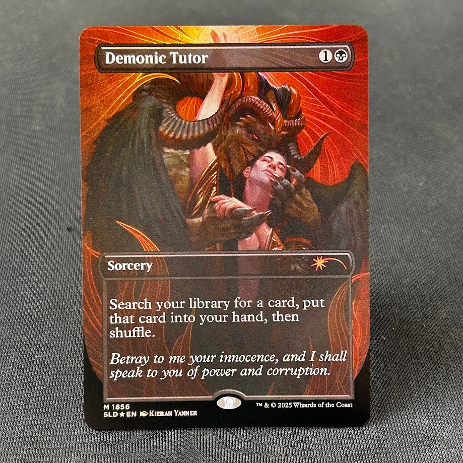 4-77.jpg Demonic Tutor SLD #1856 foil MTG Proxy Cards - Image 1