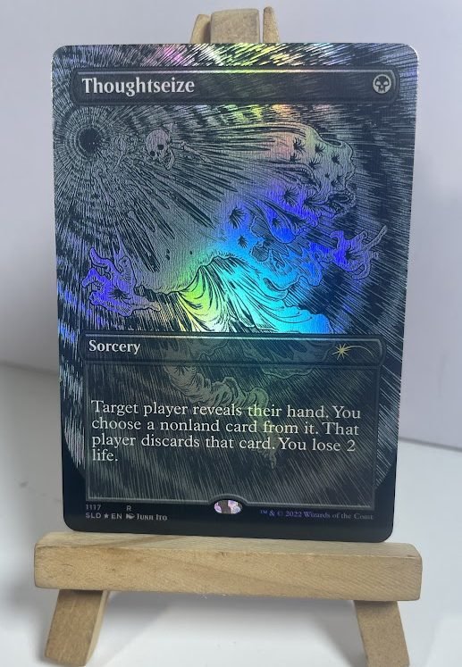 4-96-e1764314135979.jpg Thoughtseize SLD 1117 foil MTG Proxy Cards - Image 1