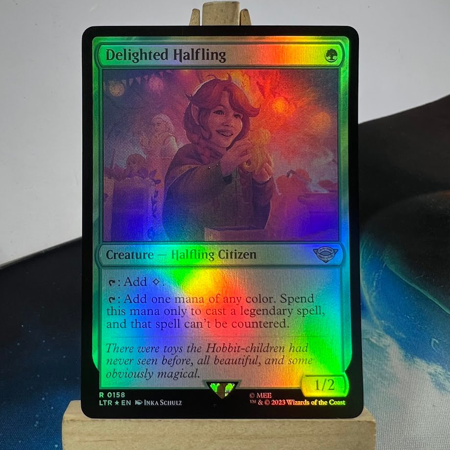 4-98.jpg Delighted Halfling 158 foil MTG Proxy Cards - Image 1