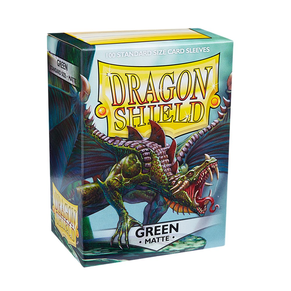 4.jpg 100 PCS/BOX Matte Green Dragon Shield Cards Sleeves - Image 1