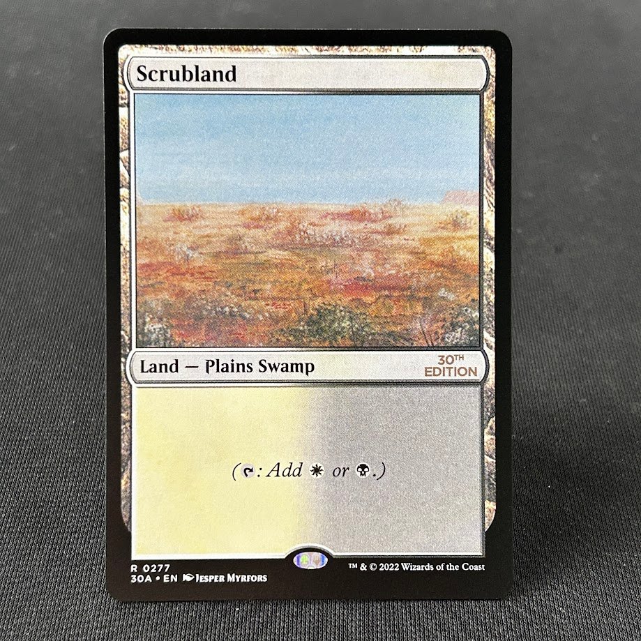 5-10-1.jpg Scrubland 30th holo MTG Proxy Cards - Image 1