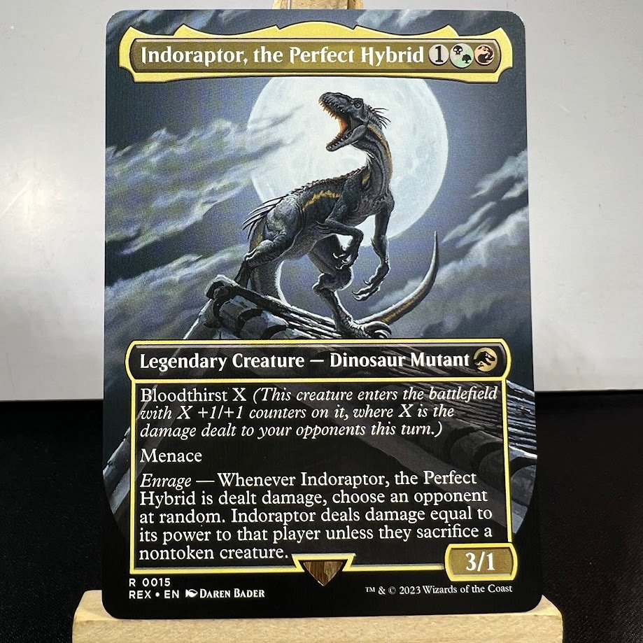 5-49-1.jpg Indoraptor, the Perfect Hybrid MTG Proxy Cards - Image 1