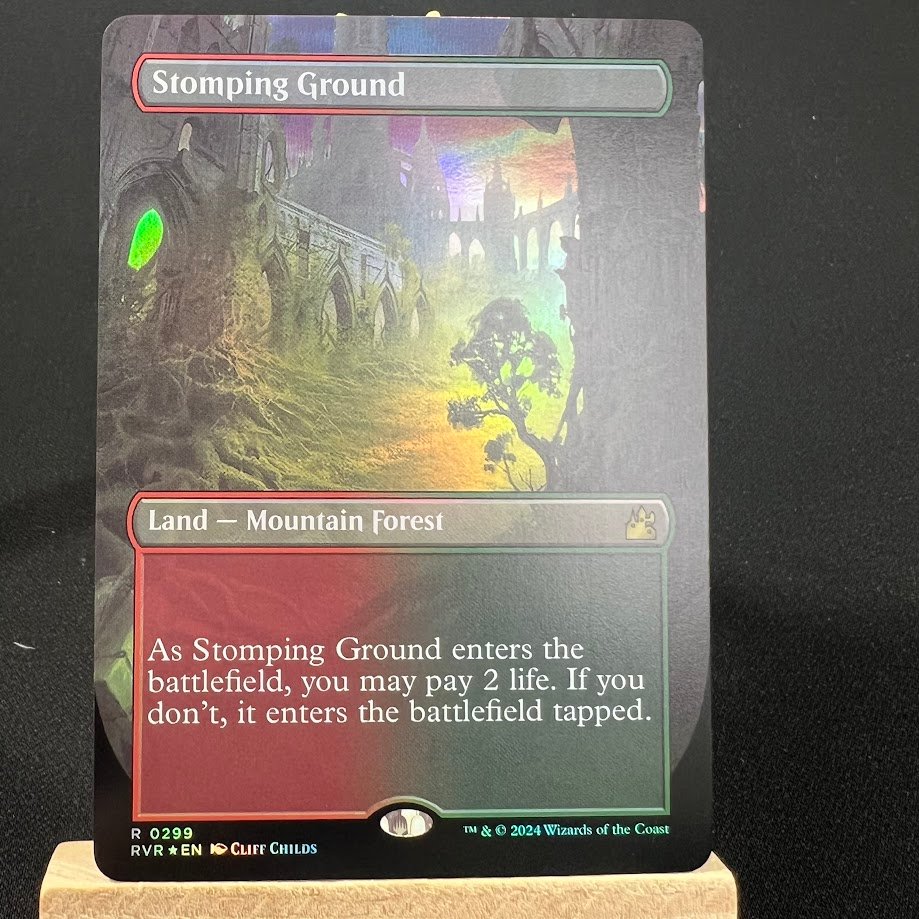 5-62.jpg Stomping Ground RVR Borderless Foil MTG Proxy Cards - Image 1