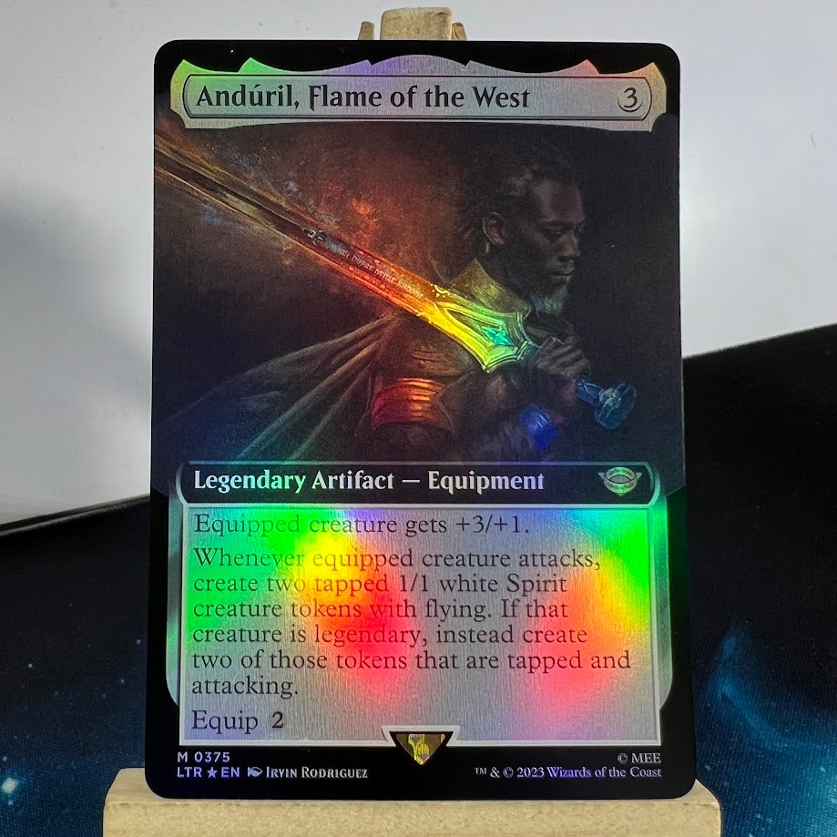 5-75.jpg Andúril, Flame of the West foil MTG Proxy Cards - Image 1