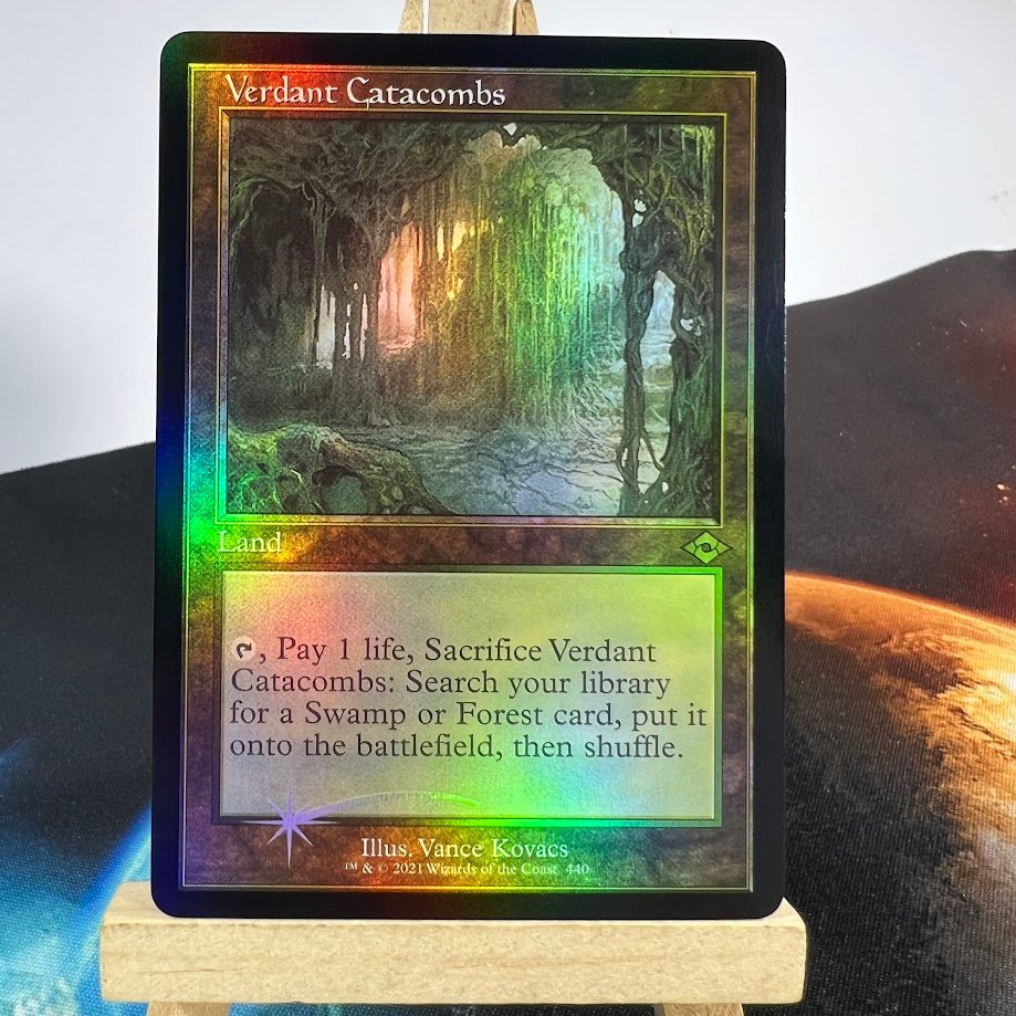 6-44.jpg Verdant Catacombs MH2 retro frame Foil MTG Proxy Cards - Image 1
