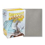 100 PCS/BOX Matte Silver Dragon Shield Cards Sleeves - Image 2