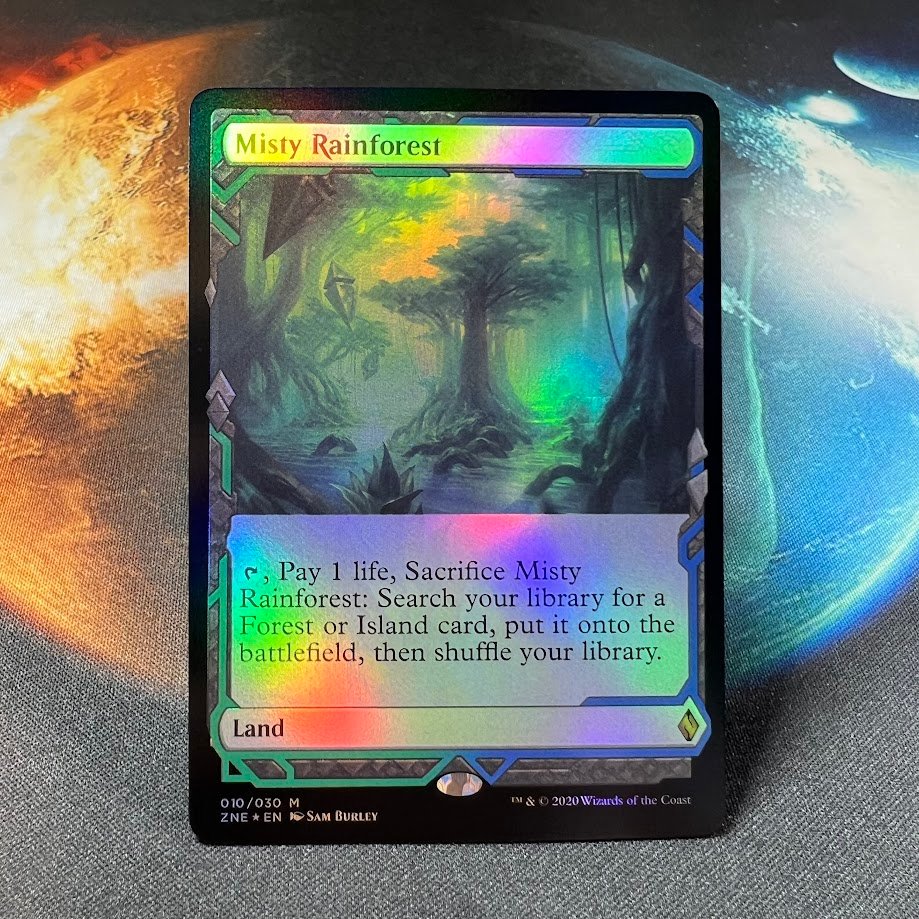 7-14.jpg Misty Rainforest ZNE foil MTG Proxy Cards - Image 1