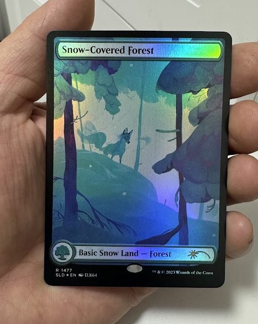 7-24-e1763971972300.jpg Snow-Covered Forest Foil MTG Proxy Cards - Image 1