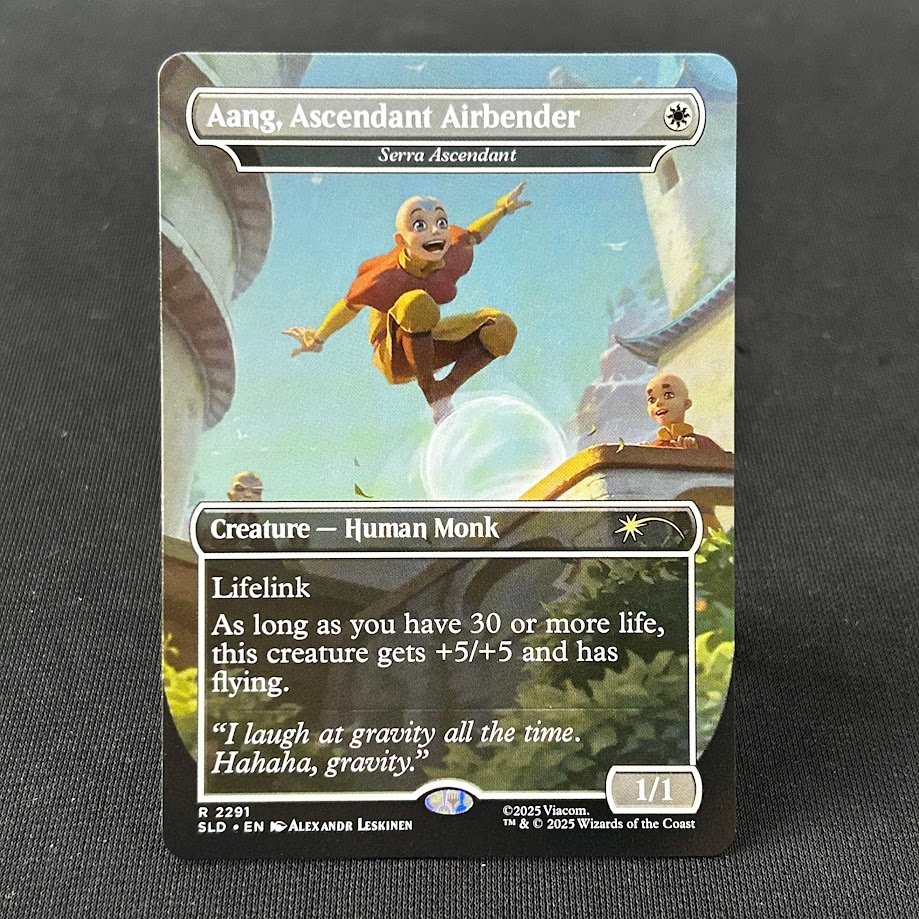 7-8-1.jpg Aang, Ascendant Airbender(Serra Ascendant)SLD #2291 MTG Proxy Cards - Image 1