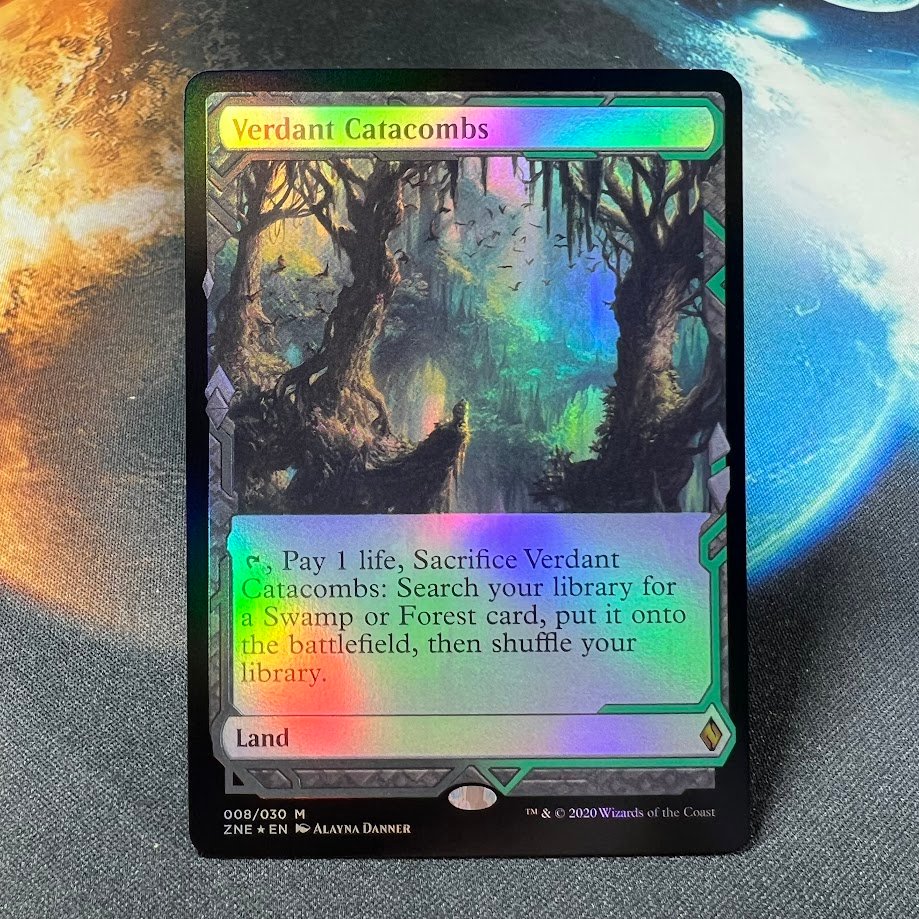9-3-1.jpg Verdant Catacombs ZNE foil MTG Proxy Cards - Image 1