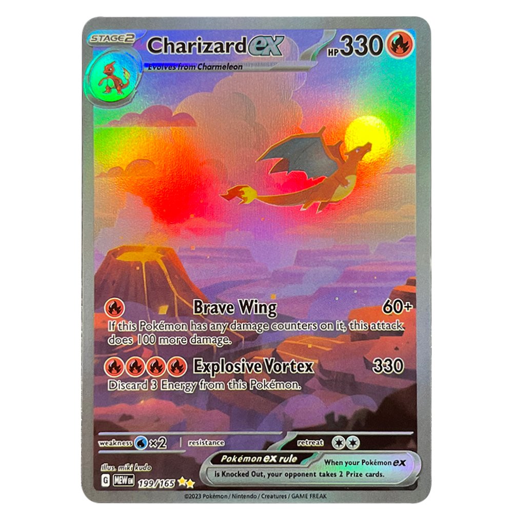 Charizard-ex-·-151-MEW-199.jpg Charizard ex · 151 (MEW) #199 Pokemon Proxy Cards - Image 1