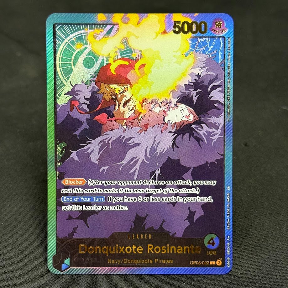 Donquixote-Rosinante-OP05-022.jpg Donquixote Rosinante OP05-022 Gold Foil One Piece Proxy Cards - Image 1
