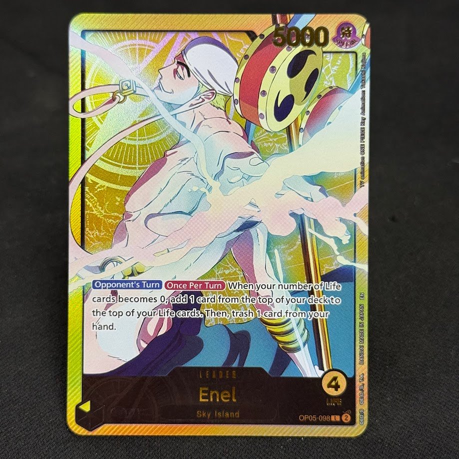 Enel-OP05-098.jpg Enel OP05-098 Gold Foil One Piece Proxy Cards - Image 1